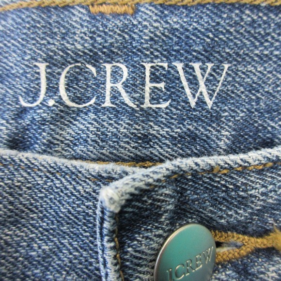 J. Crew '84 Kick Out Crop Jeans Womens 32 P Blue Denim Flare Re-84-IDG 676 - Picture 7 of 13